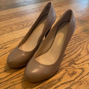 Franco Sarto Cicero Taupe Leather Pump 7.5